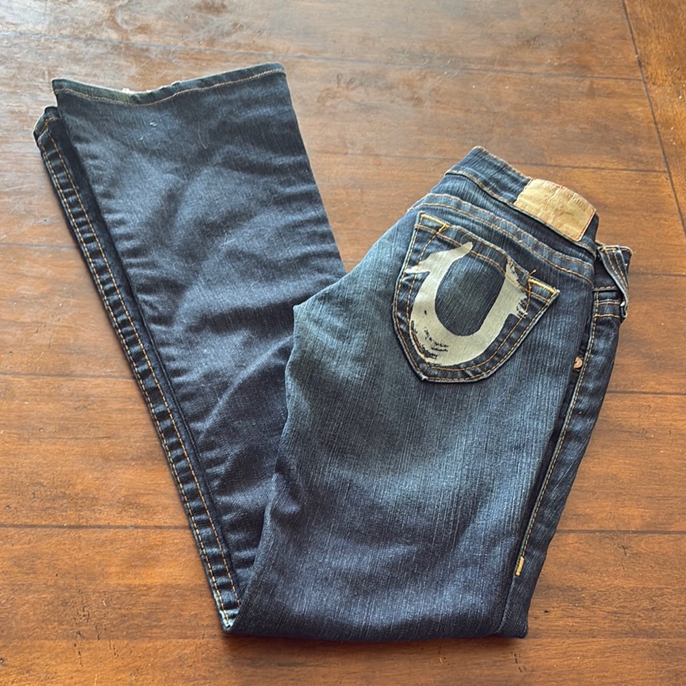 True Religion low rise flair Denim Jeans